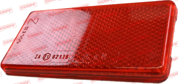 73838 Kempf Rückstrahler, rot, eckig, selbstklebend